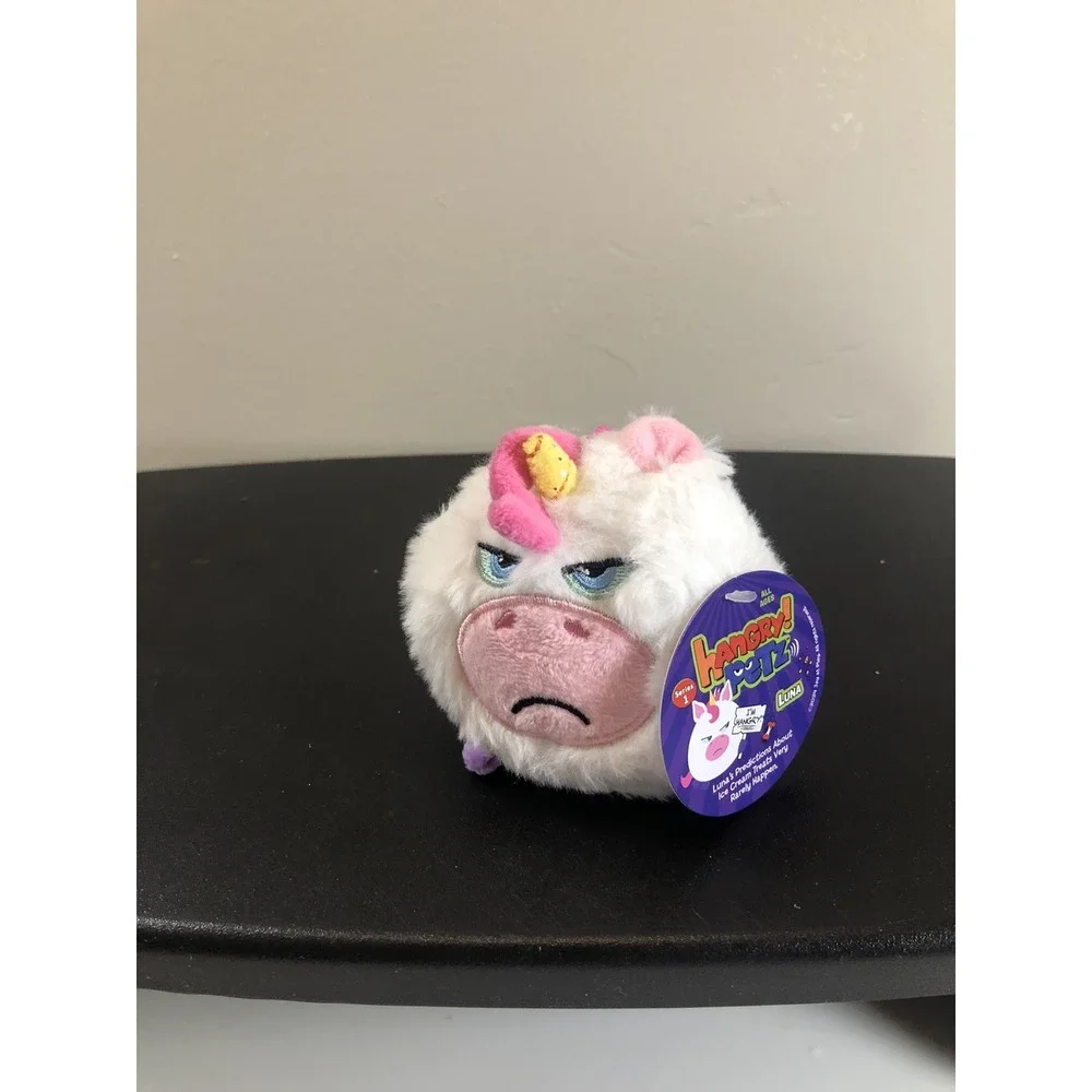 Hangry Petz 2024 Series‎ 1 Plush White Multicolor Jay Play NWT Hook Attached